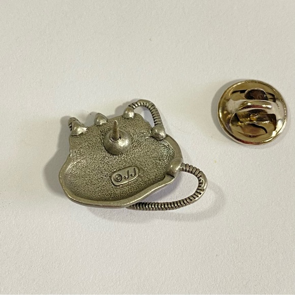 Vintage Signed JJ Pin Brooch Purse - Picture 2 of 3